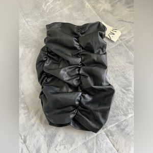 Zara leather skirt